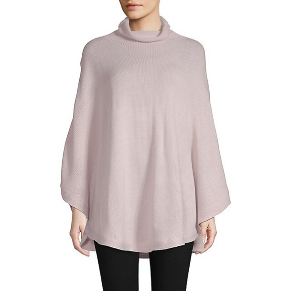Lolë Iverness Knit Pullover Cowl Neck Poncho Sweater Pink - Picture 1 of 10